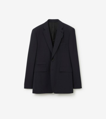 Classic Fit Wool Mohair Tailored Jacket in Navy - Men