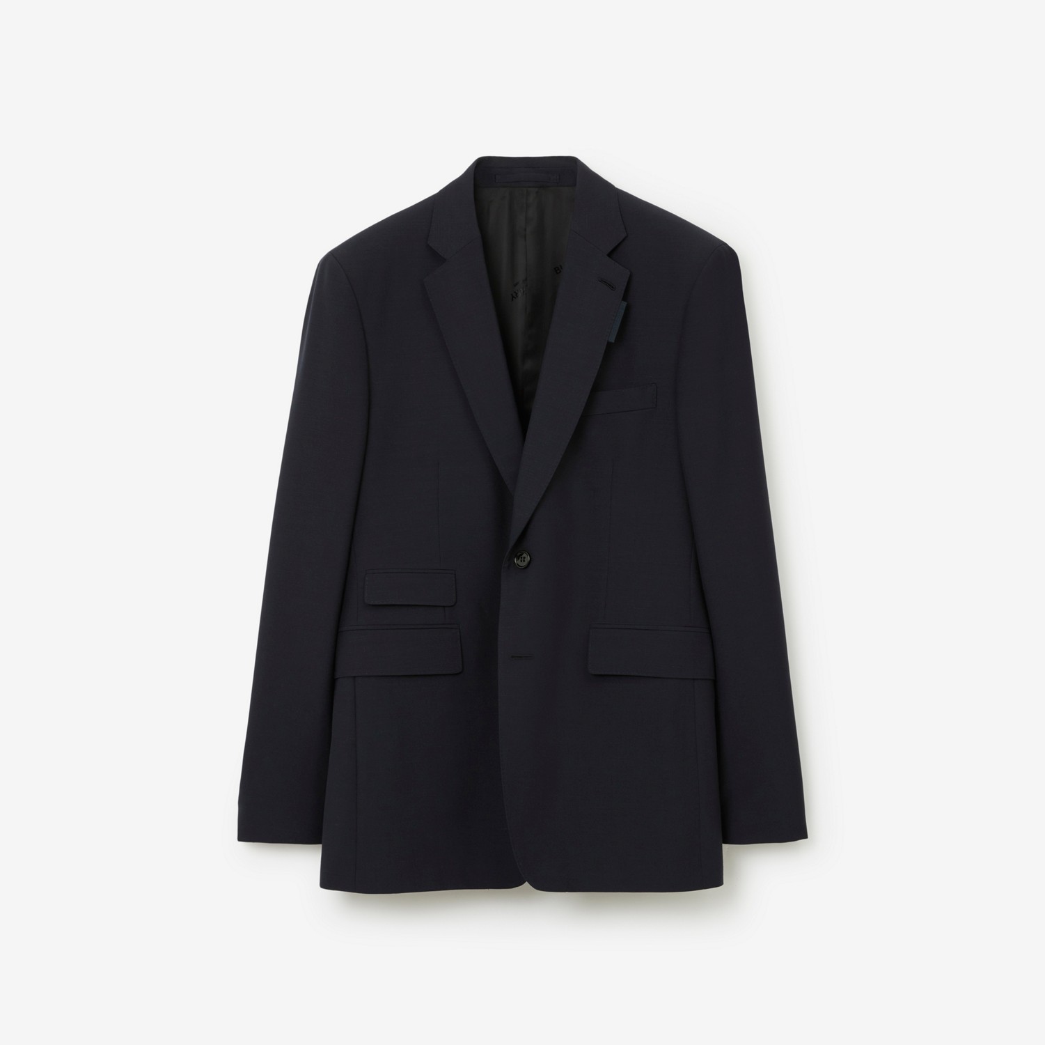 Classic Fit Wool Mohair Tailored Jacket in Navy - Men | Burberry® Official