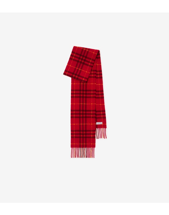 Sciarpa sottile in cashmere Check