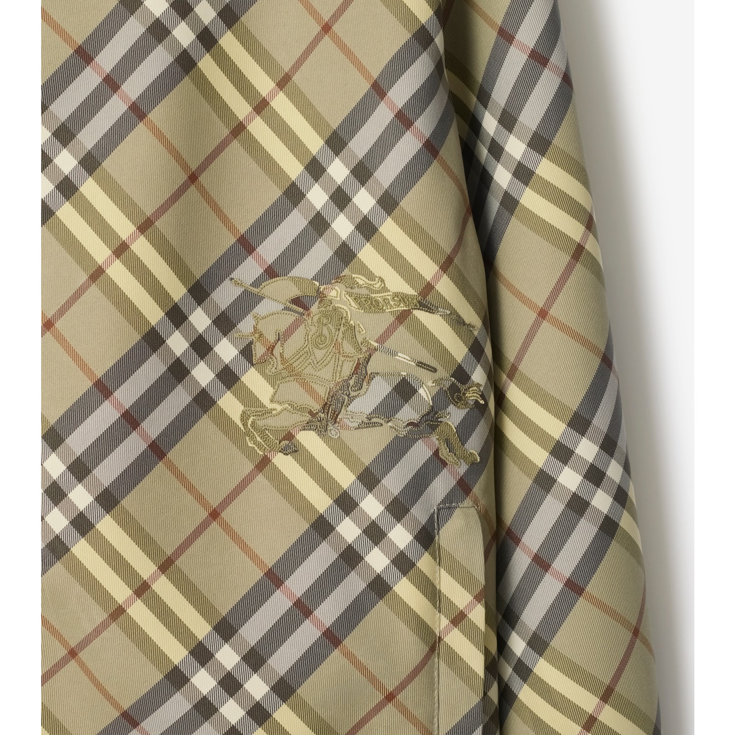 Reversible Check Hooded Jacket in Glade green - Men, Nylon | Burberry® Official