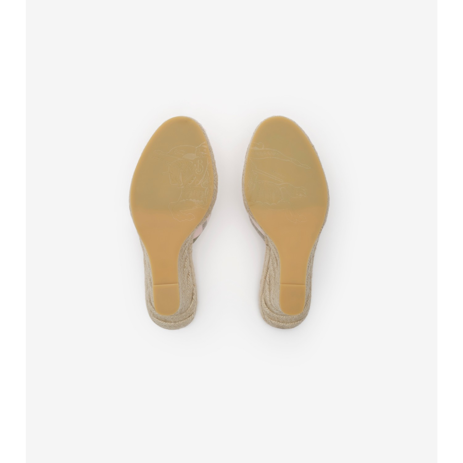 Check Mews Espadrille Mules​ in Mallow pink - Women | Burberry® Official