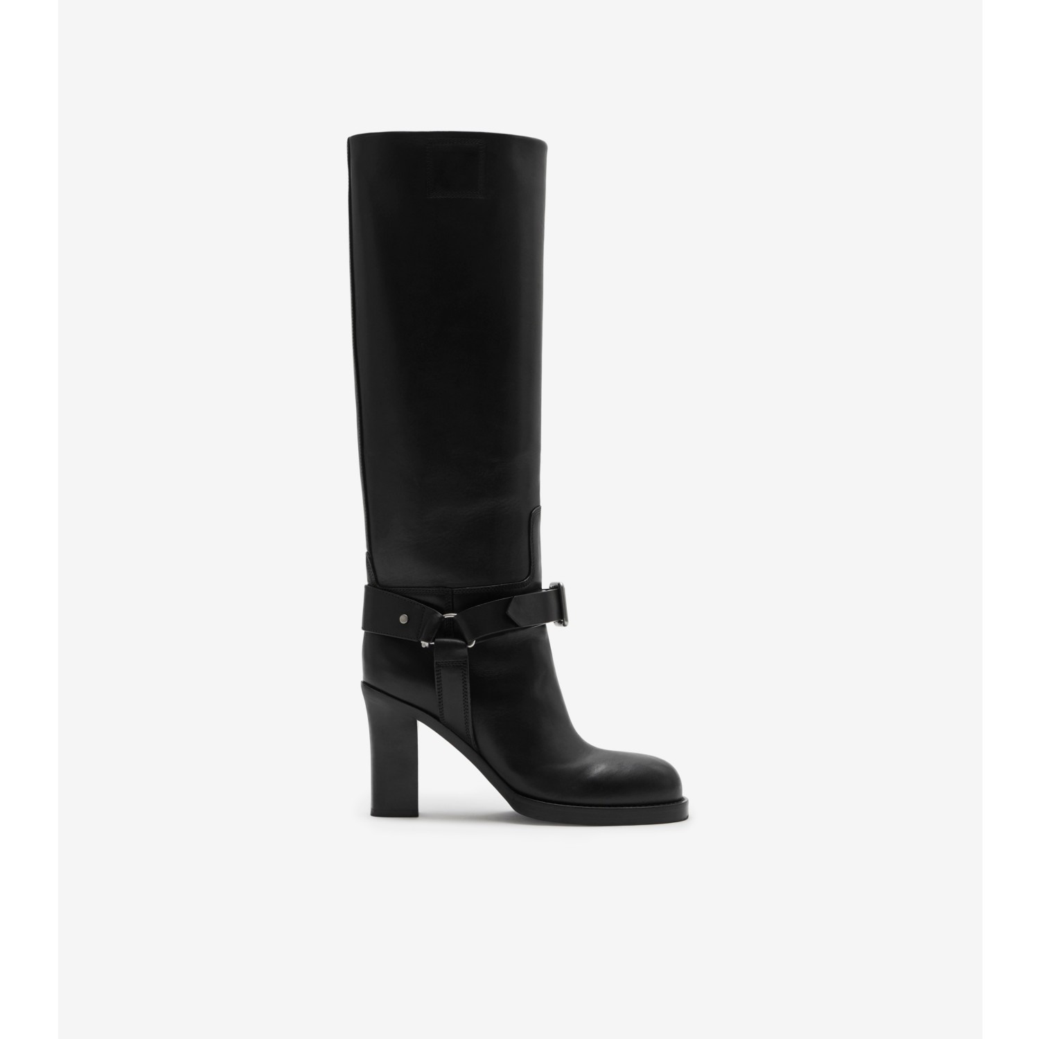 Leather Stirrup High Boots