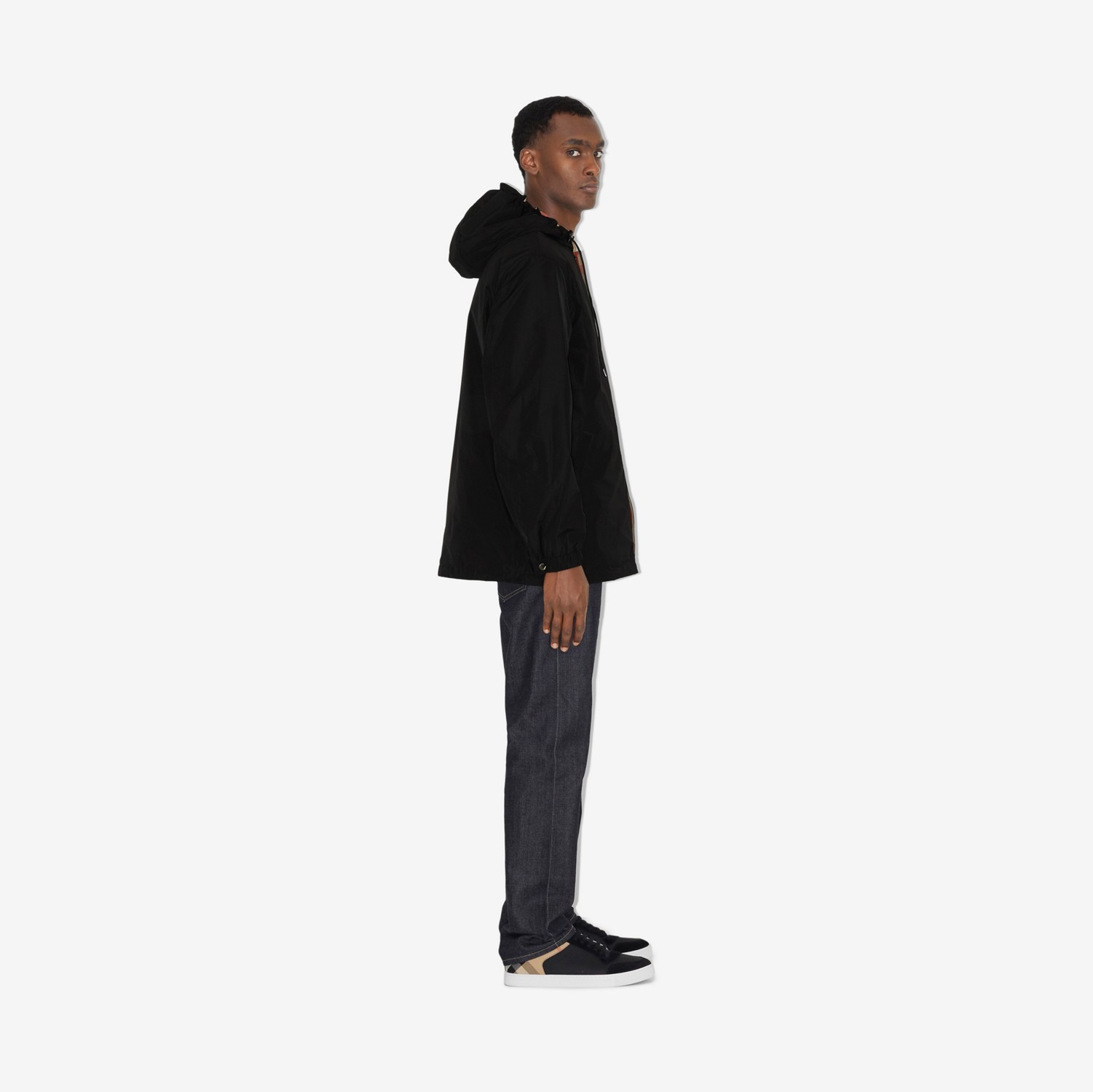 Reversible Hooded Jacket in Black - Men | Burberry® Official