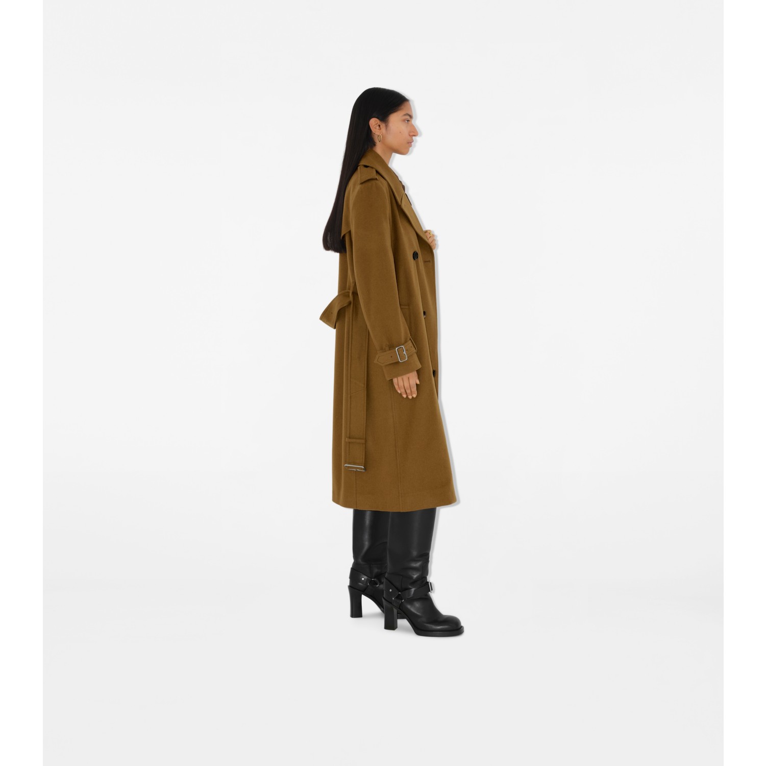 Trench lungo in cashmere