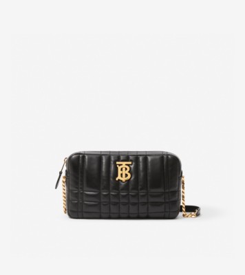 Shop Burberry Mini Lola TB Quilted Leather Shoulder Bag