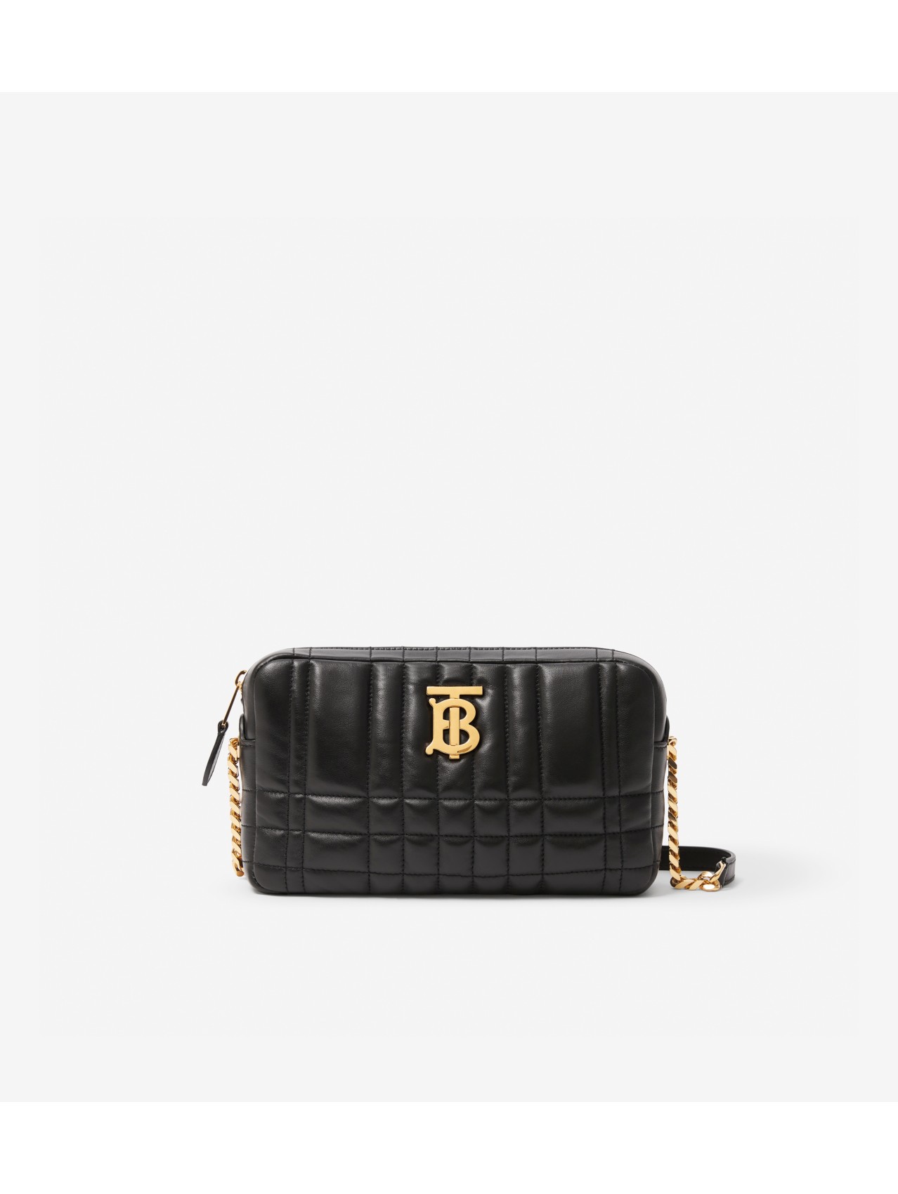 BURBERRY Black Gold Leather Camera Bag Purse – ReturnStyle