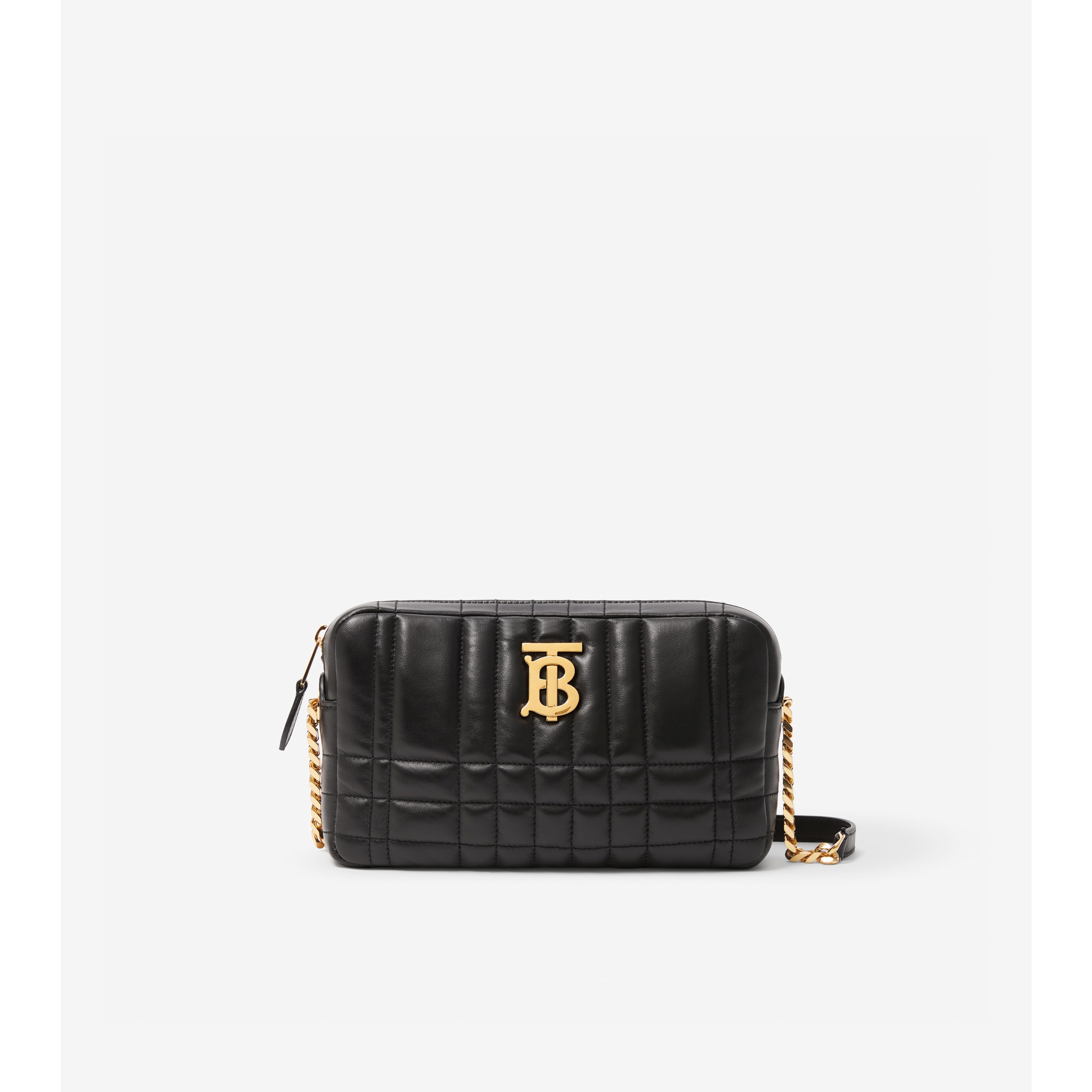 BURBERRY: Lola bag in quilted nappa leather - Black  Burberry shoulder bag  8059492 online at