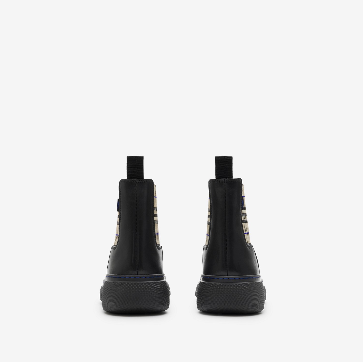 Leather Creeper Low Chelsea Boots in Black/lichen - Men Leather Creeper Low Chelsea Boots in Black/lichen - Men