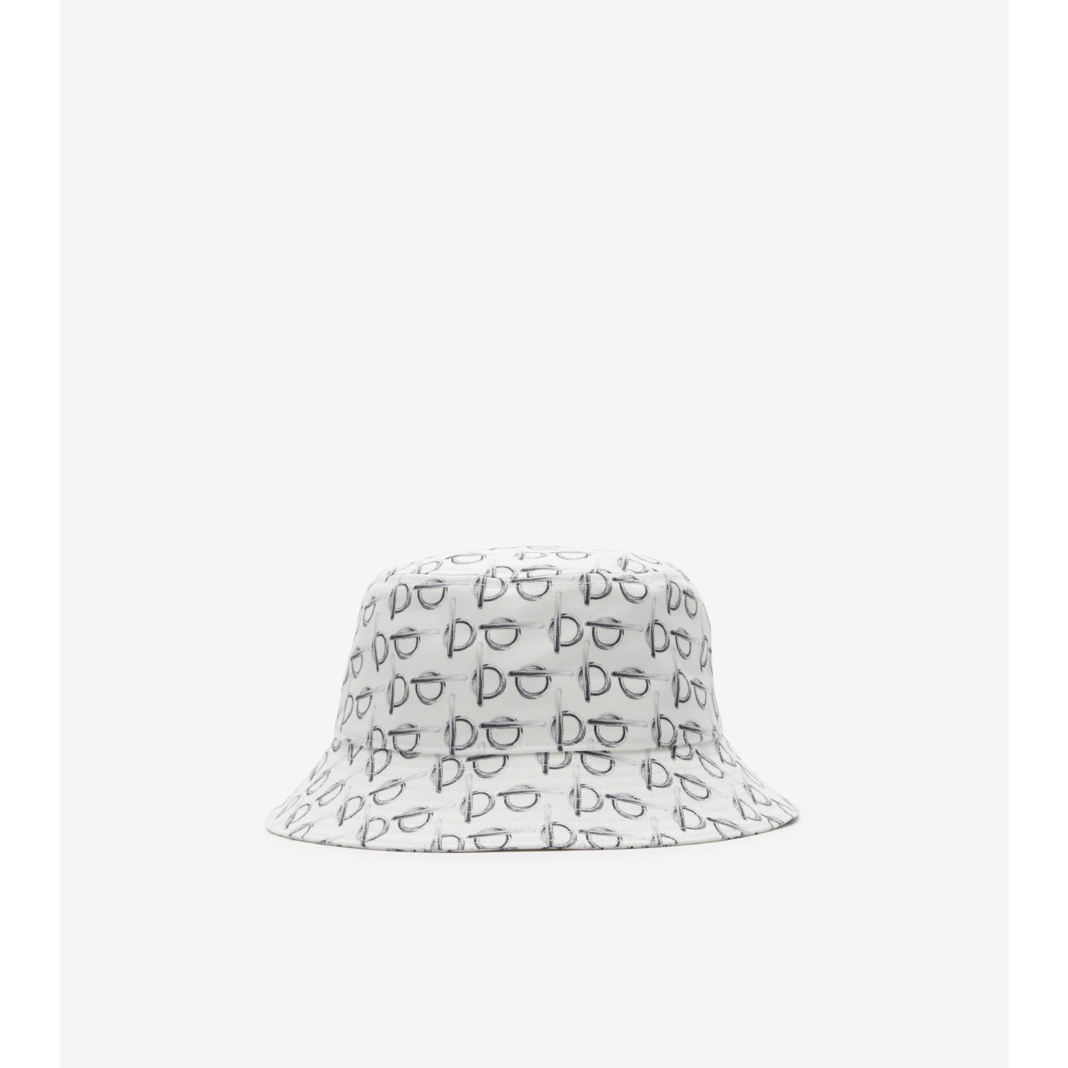 B Cotton Bucket Hat in White - Men | Burberry® Official