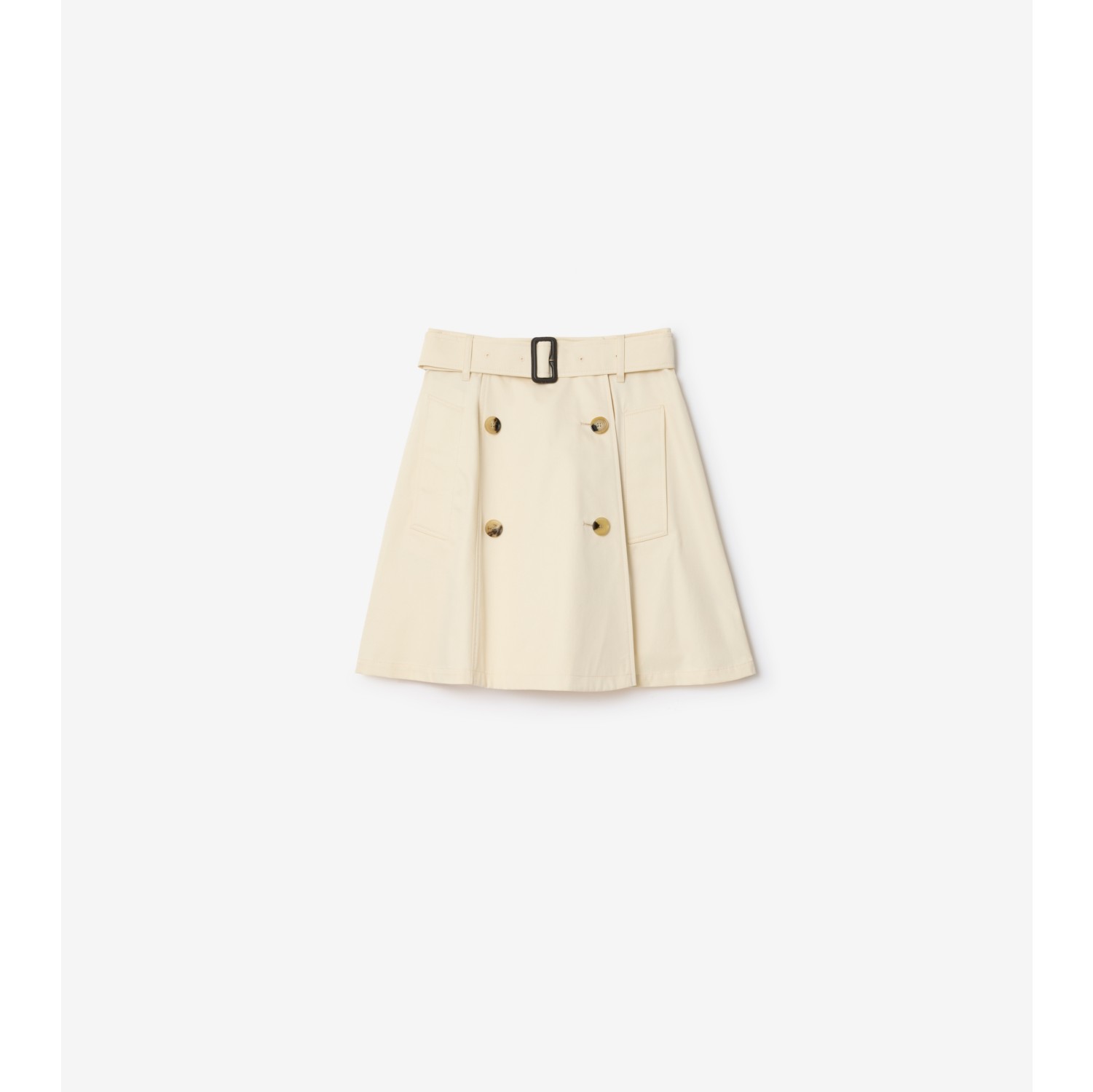 Gabardine Trench Mini Skirt