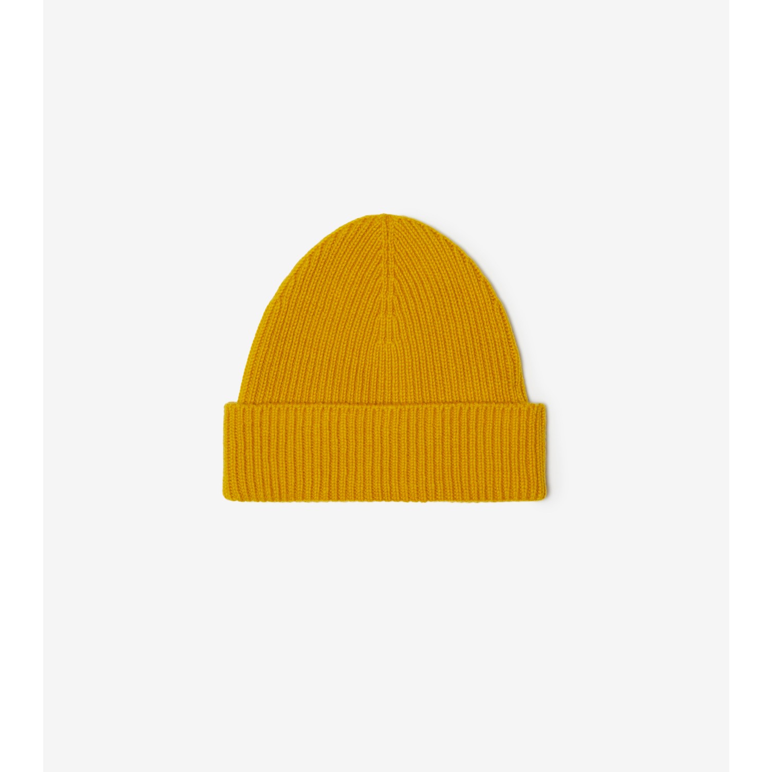 Gorro amarillo punto acanalado hombre