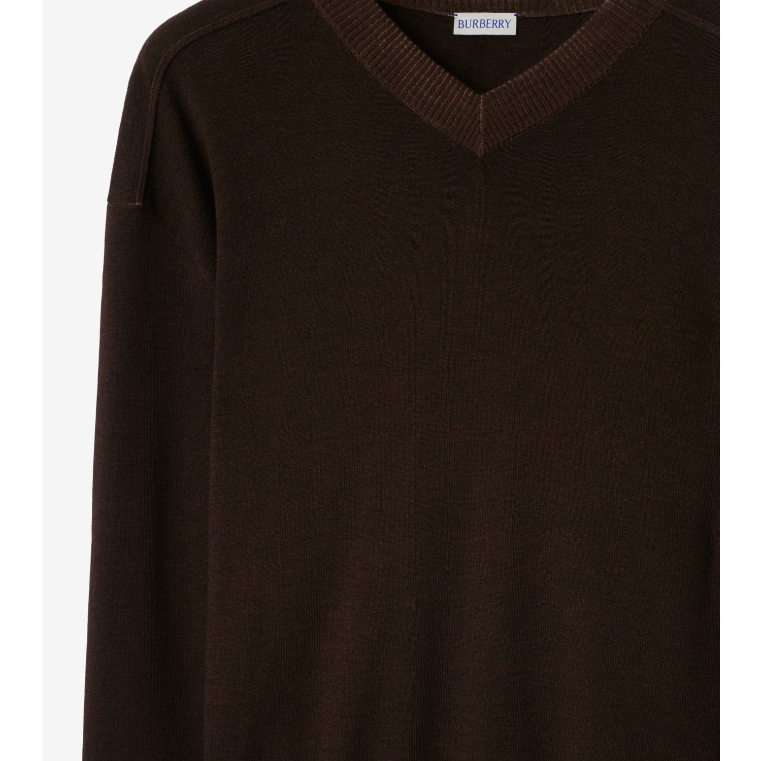 Wool Sweater in Peat - Men | Burberry® Official