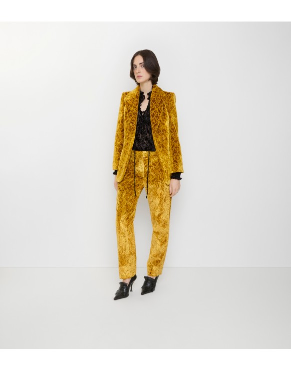 Baroque Velvet Tailored Trousers