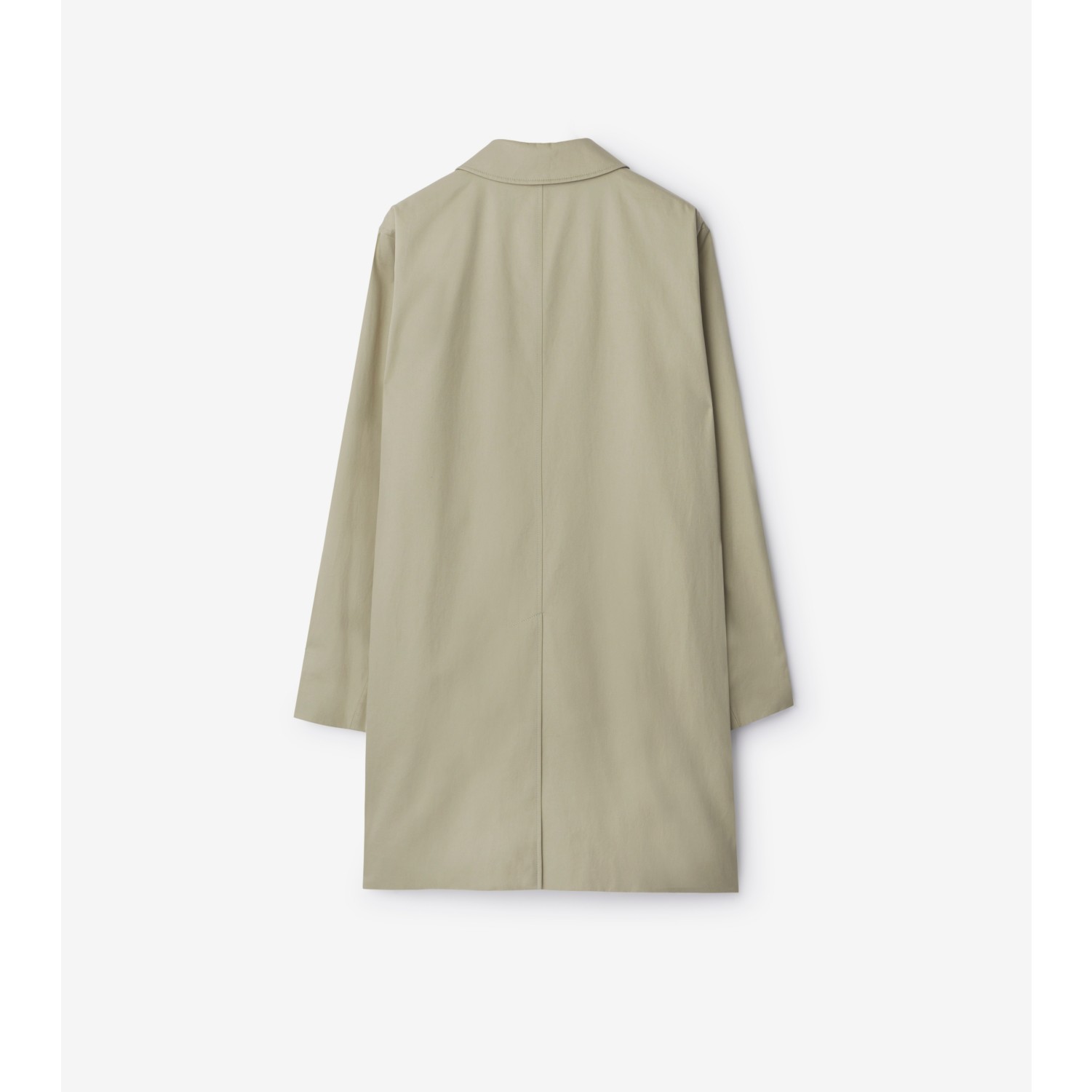 Car coat lungo in gabardine