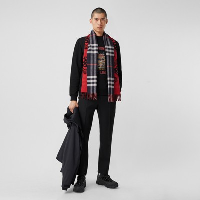 burberry scarf outfit men