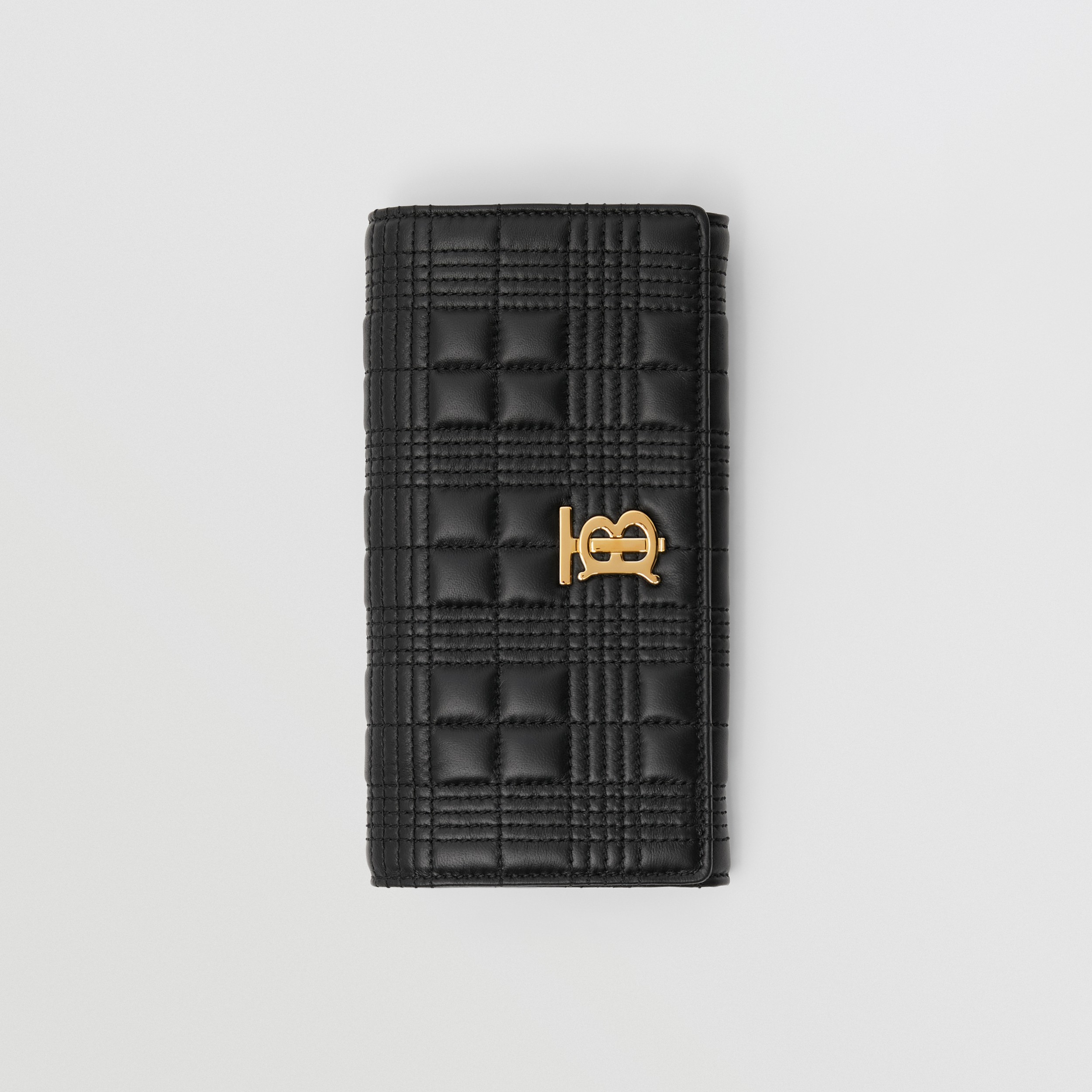 Quilted Lambskin Lola Continental Wallet in Black - Women | Burberry® Official - 3