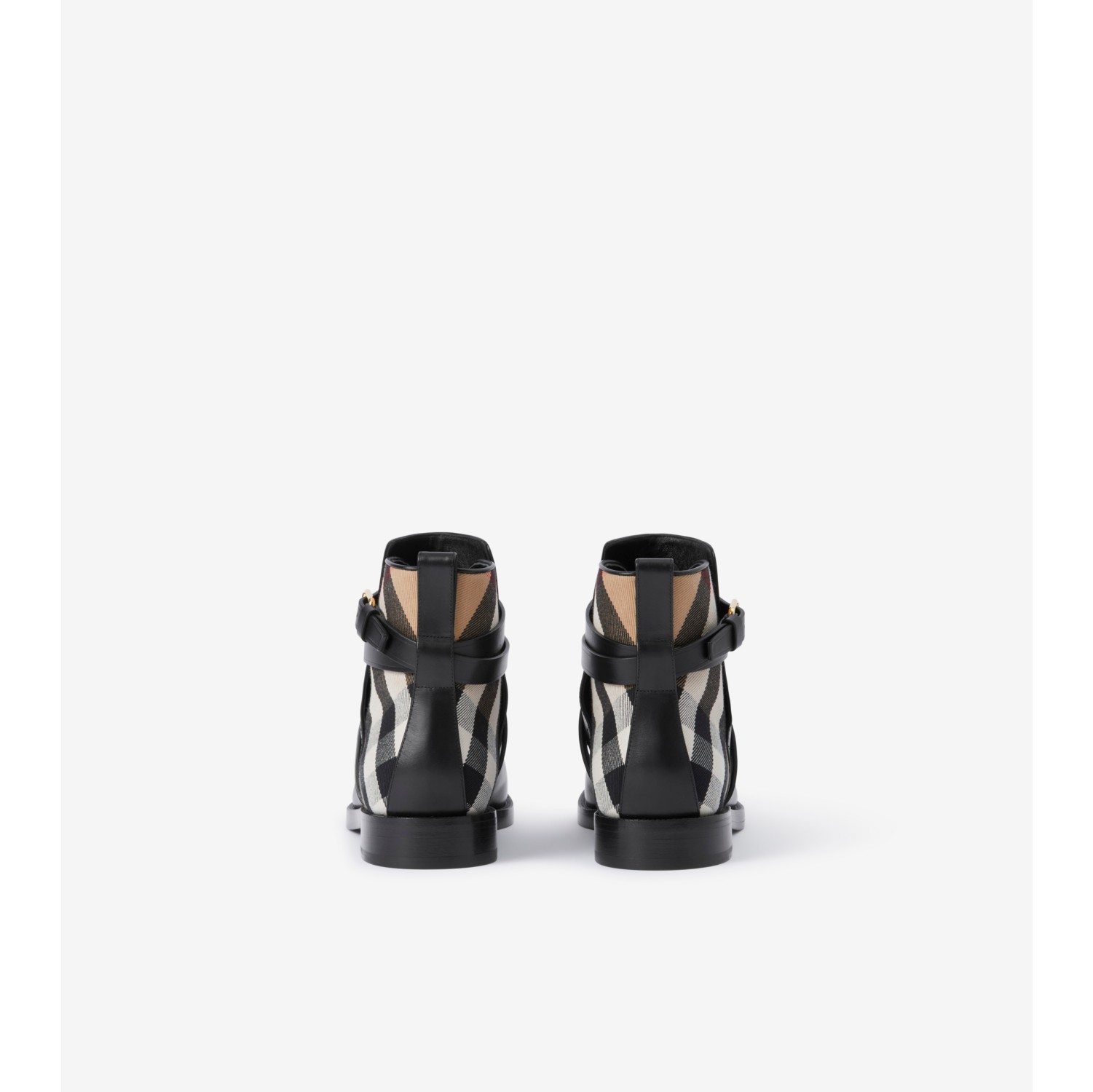 Bottines en cuir House Check