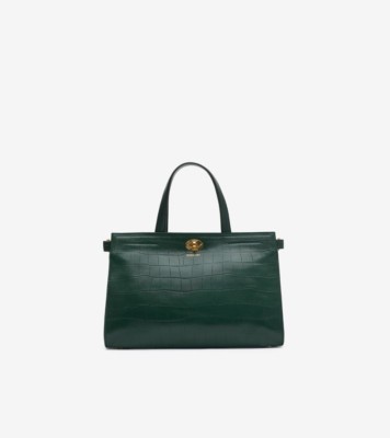 Small Cotswolds Tote in Ivy green - Women | Burberry® Official