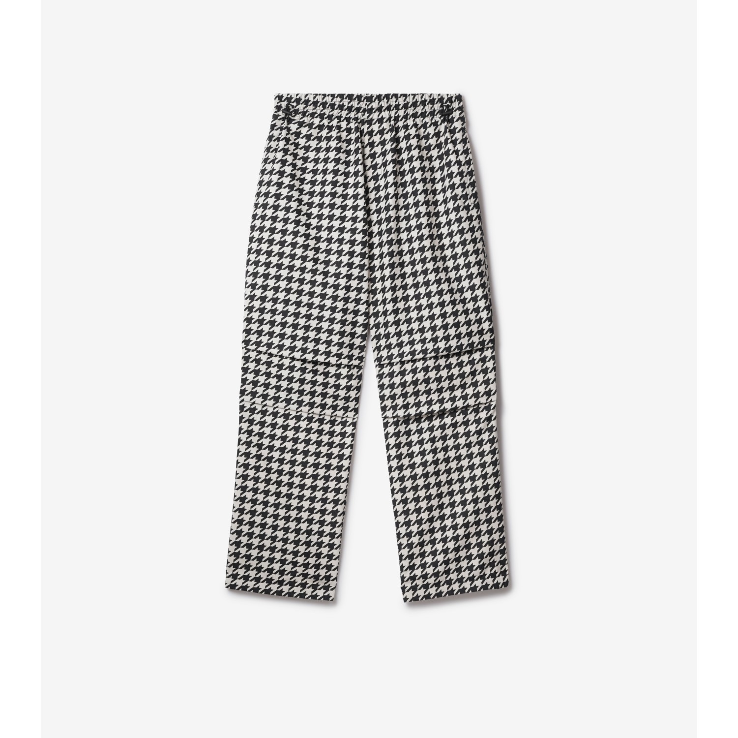 Houndstooth Cargo Trousers in Black - Men | Burberry® Official
