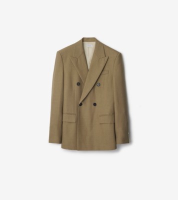 Wool Tailored Jacket in Linden/mountain - Men | Burberry® Official