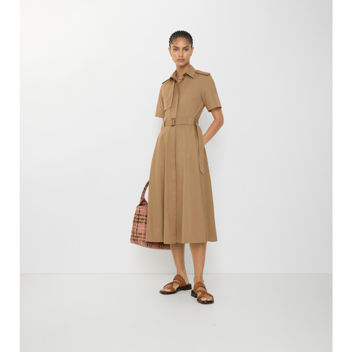 Cotton Poplin Shirt Dress