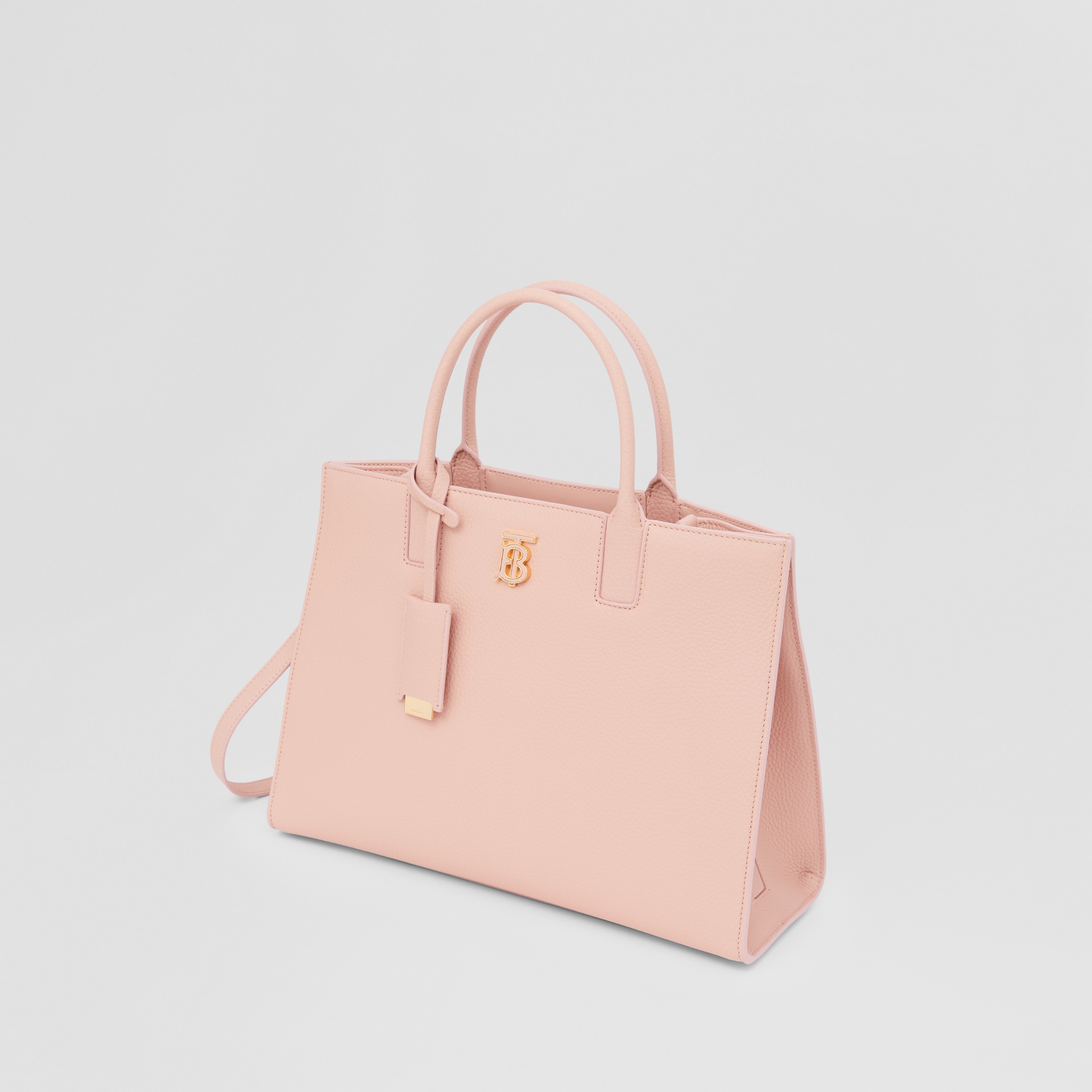 Leather Small Frances Bag in Dusky Pink - Women | Burberry® Official - 4