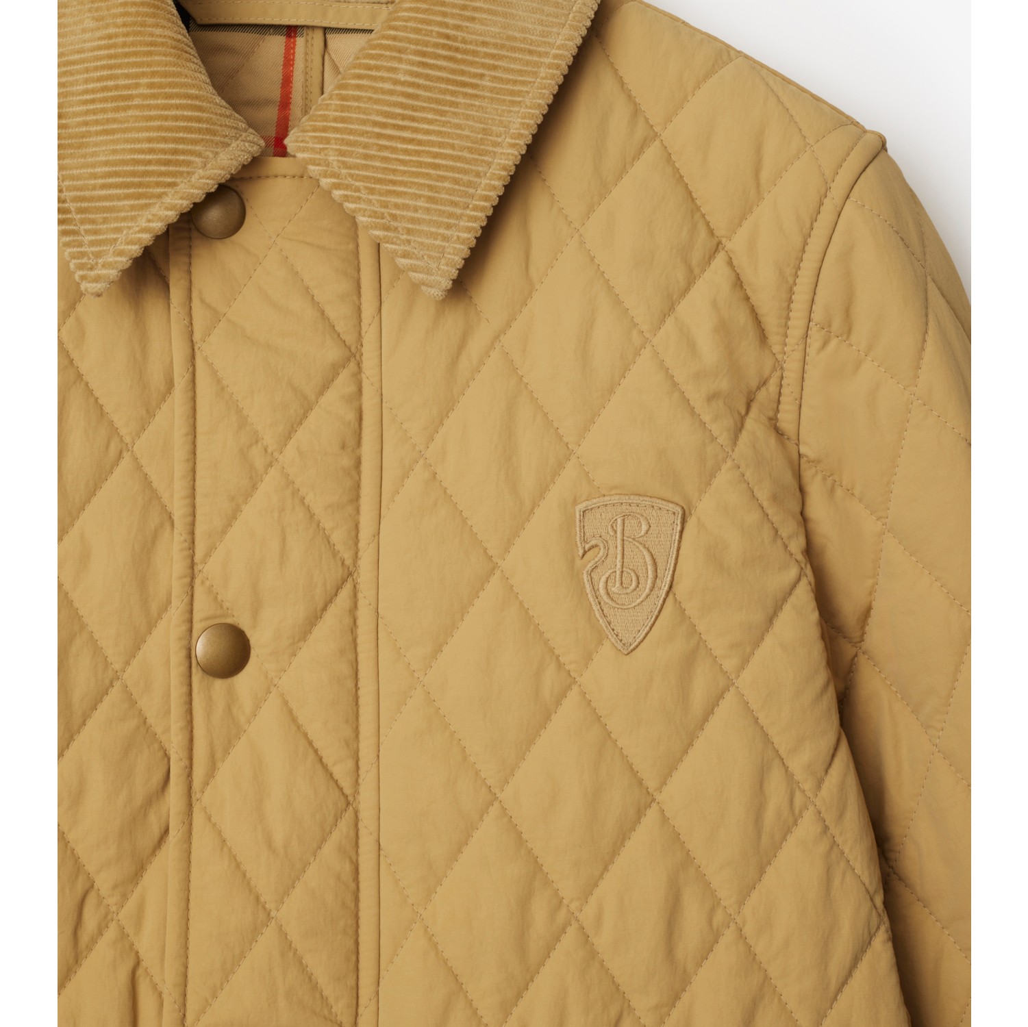 Burberry quilted jacket sale yellow best sale