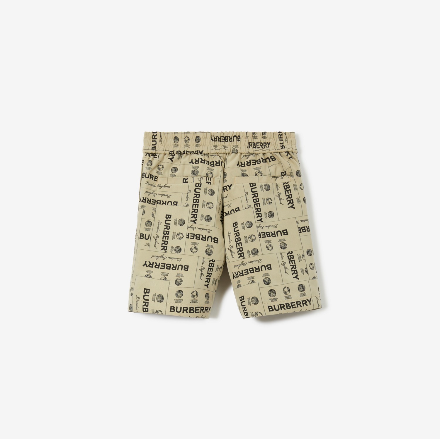 标签尼龙混纺短裤 (典藏米色) | Burberry® 博柏利官网