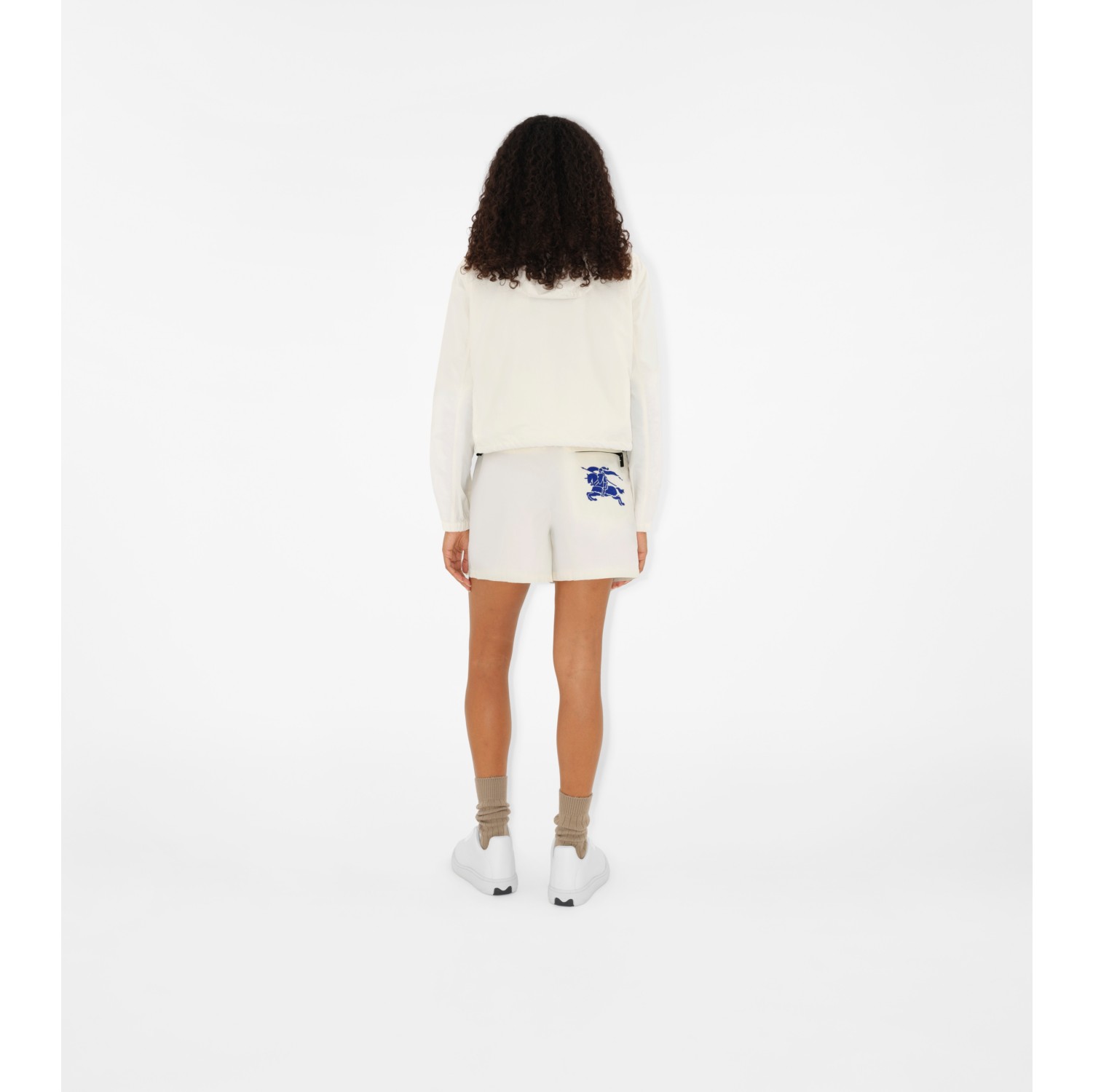 Nylon Shorts in Salt - Women | Burberry® Official