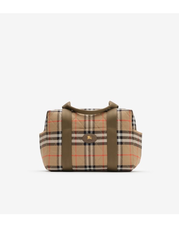 Check Nylon Baby Changing Bag