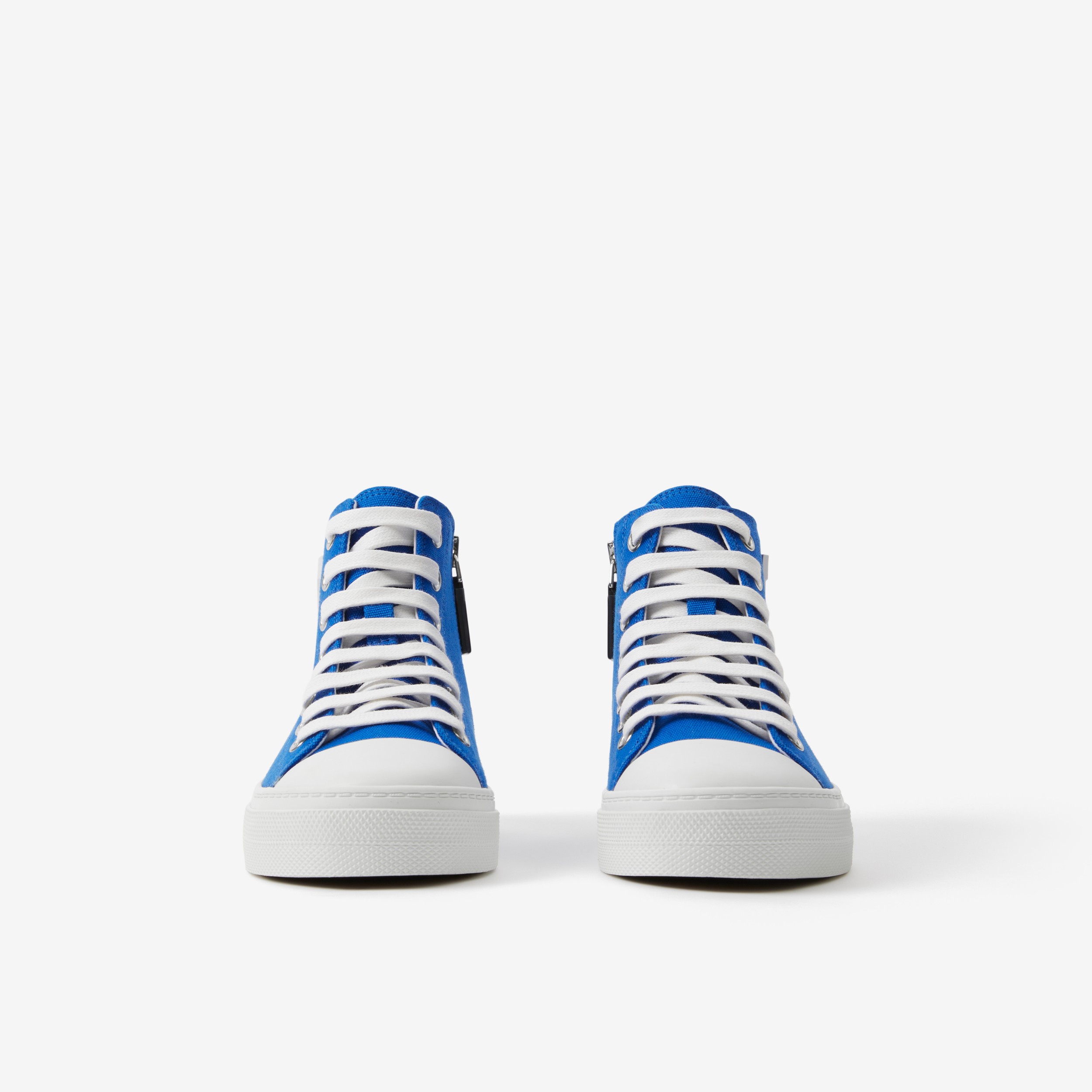High Top Sneaker Aus Baumwolle Mit Buchstabengrafik Canvasblau