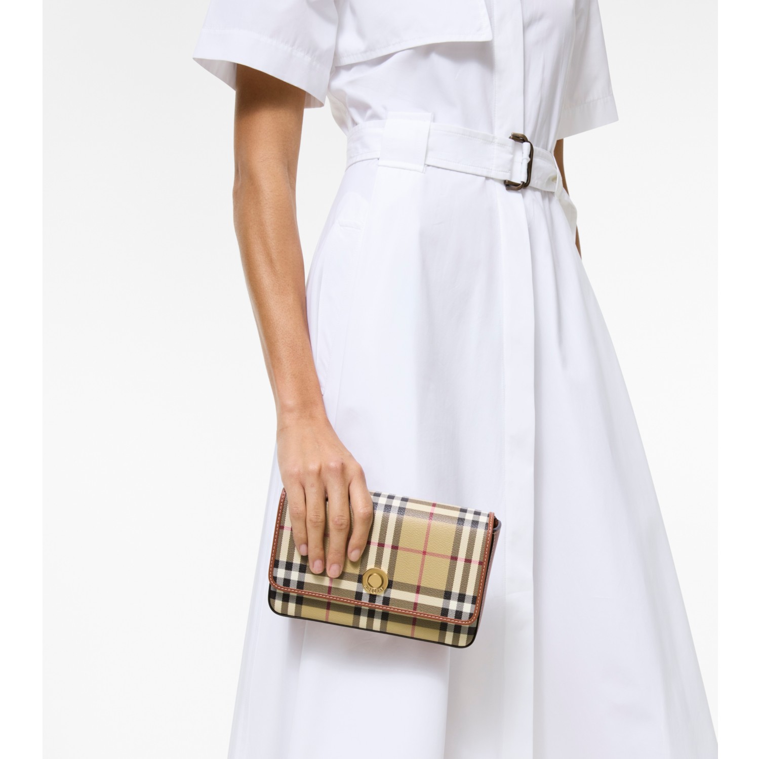 Hampshire Bag in Archive beige/briar brown - Women | Burberry® Official