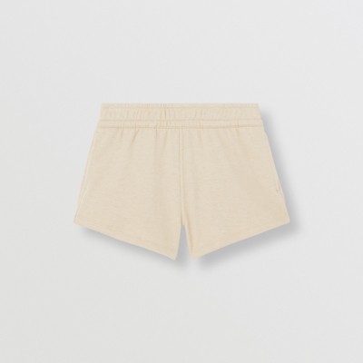 버버리 반바지 Burberry Logo Detail Cotton Cashmere Shorts,Soft Taupe