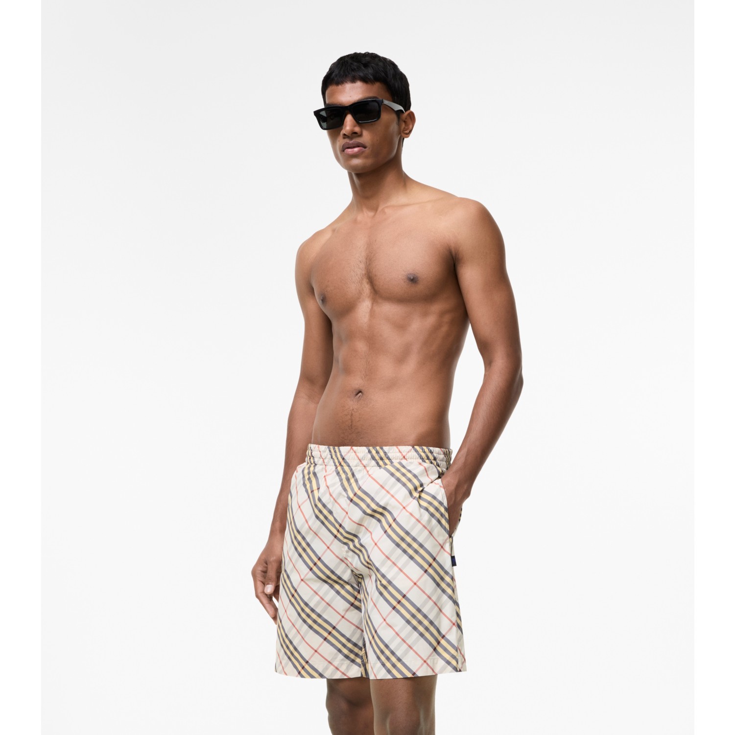 Check Swim Shorts