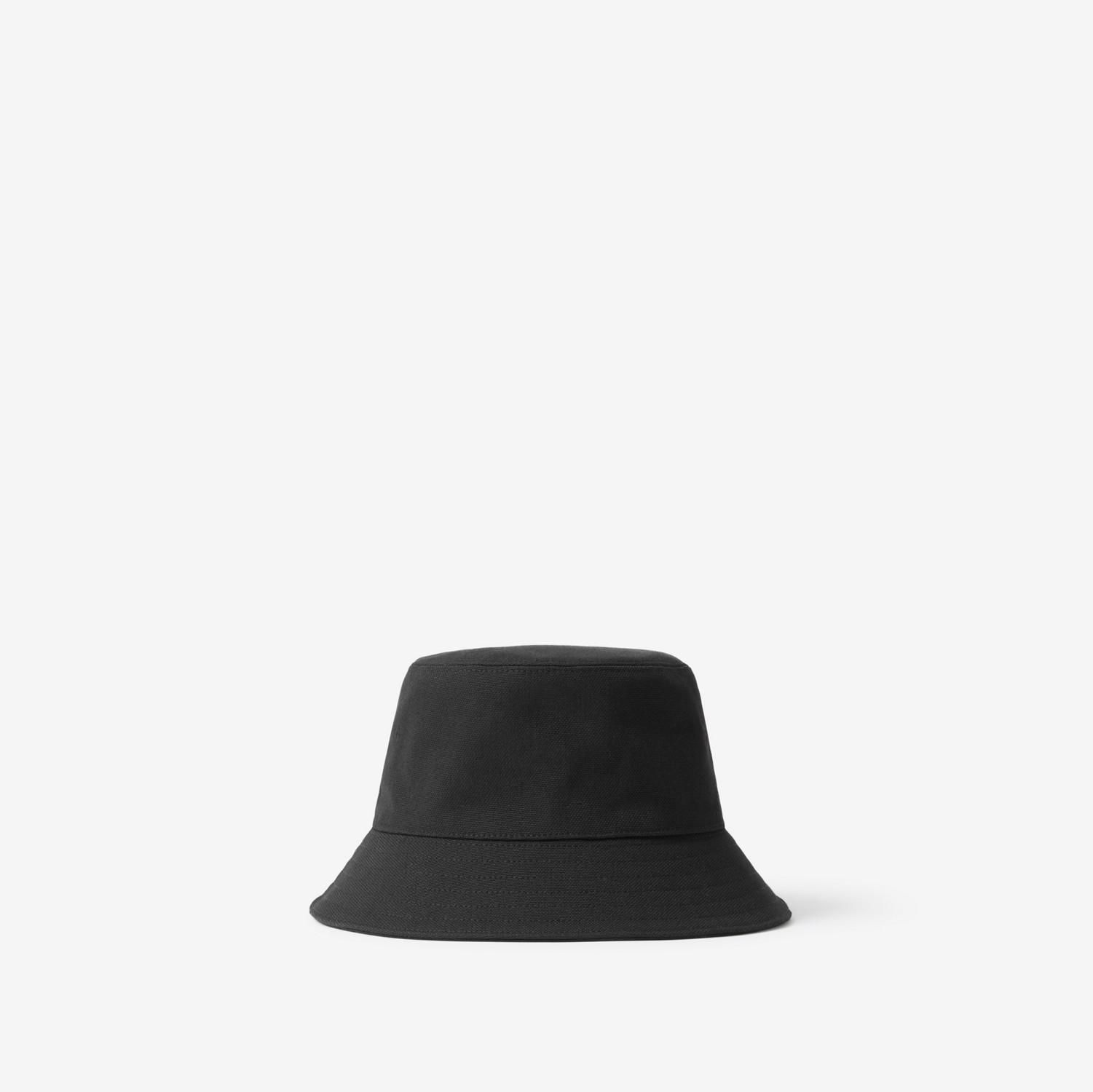 心形徽标功能性棉质渔夫帽 (黑色) | Burberry® 博柏利官网