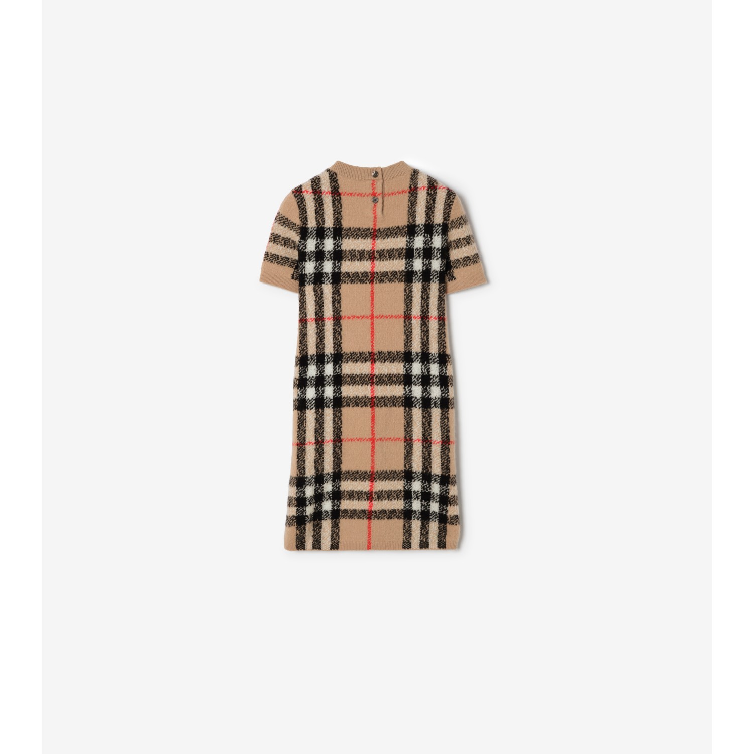 チェック ウールカシミアドレス (アーカイブベージュ) | Burberry®公式