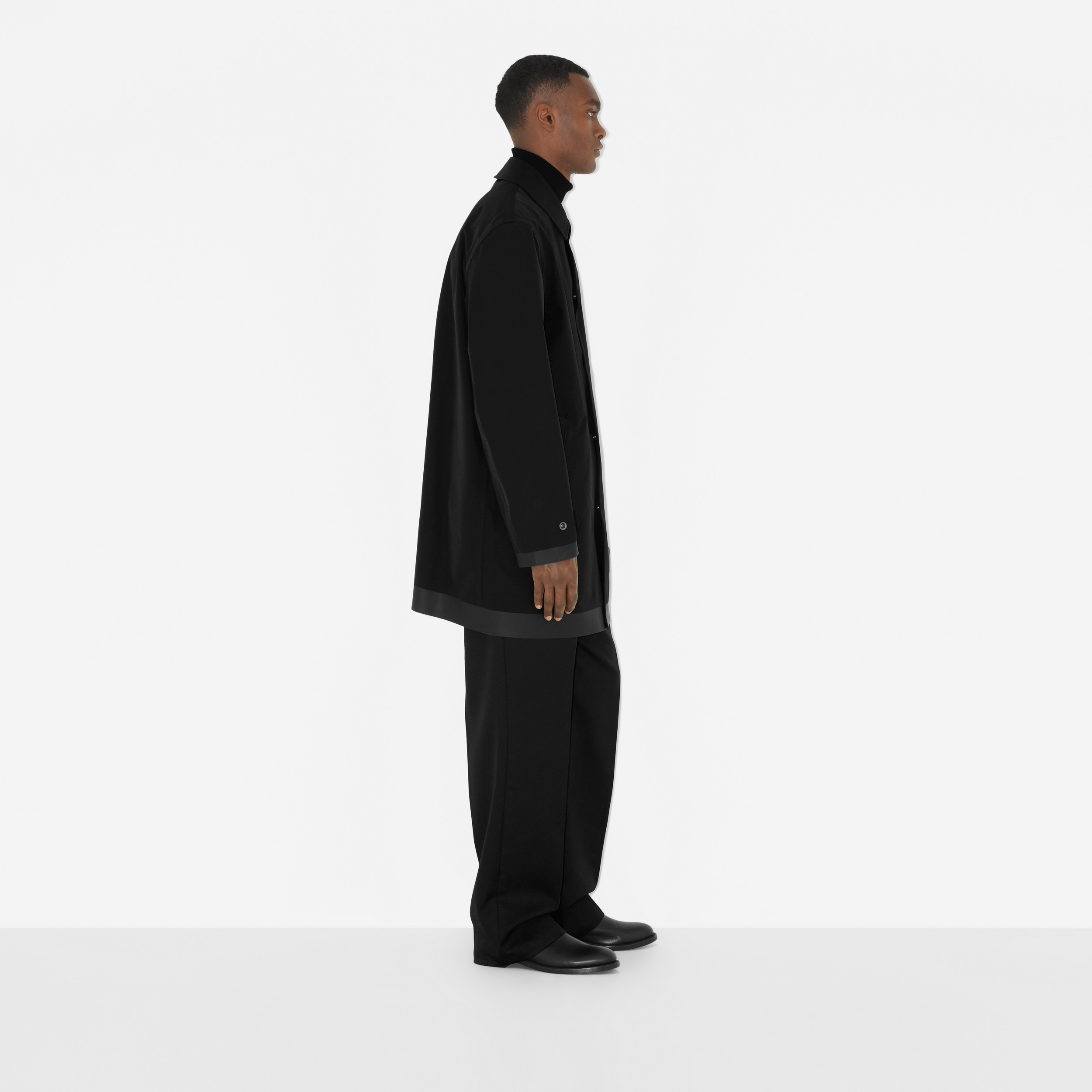 Bonded Nylon Car Coat in Black - Men | Burberry® Official - 3