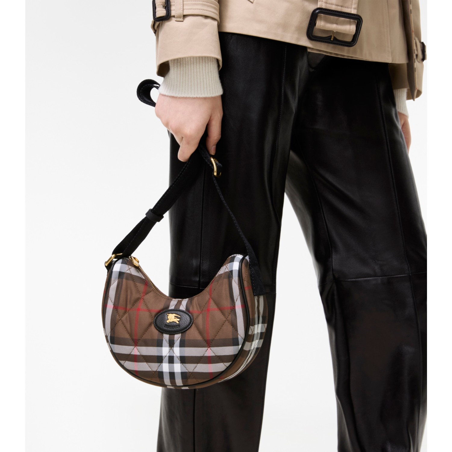 Horseshoe Crossbody Bag​ in Chocolate brown - Women | Burberry