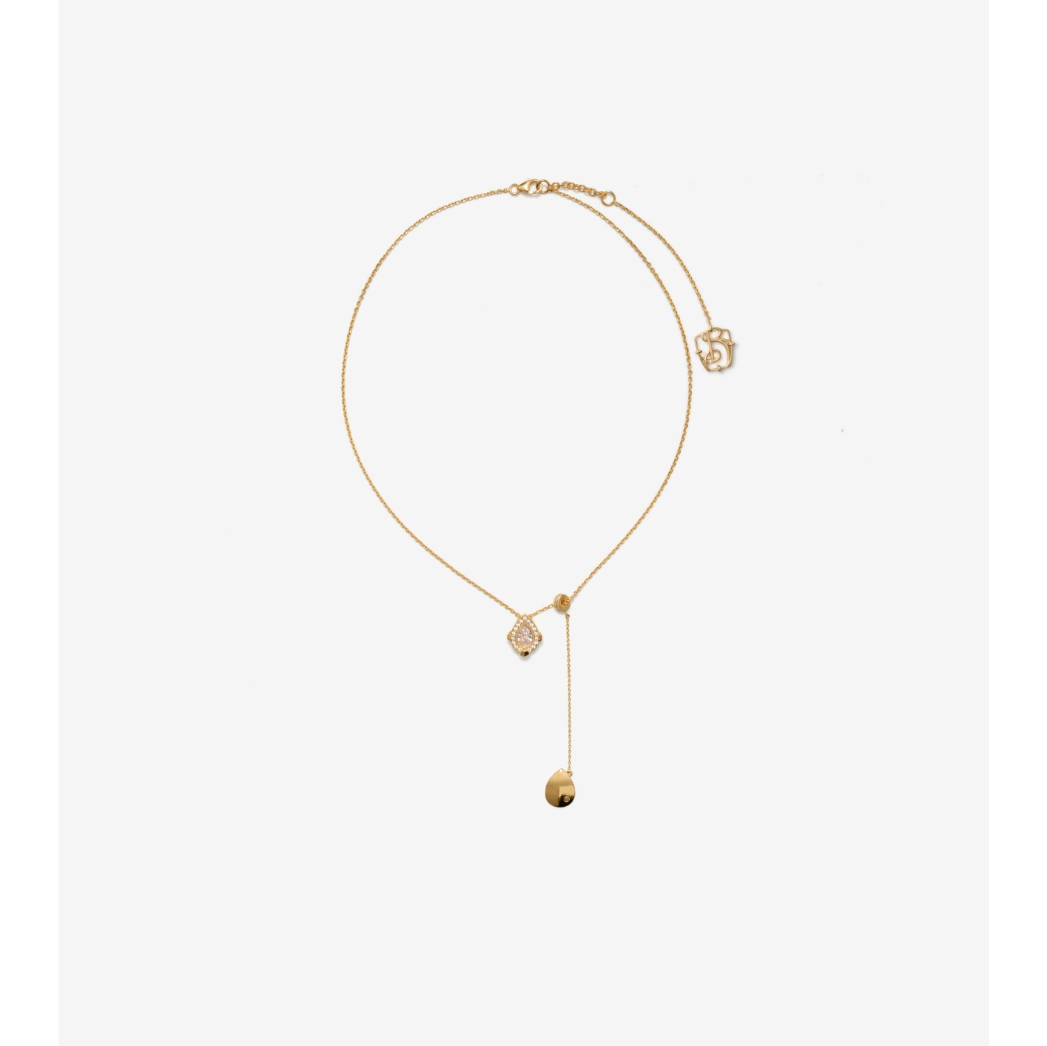 Shield Pendant Necklace in Gold/clear - Women | Burberry® Official