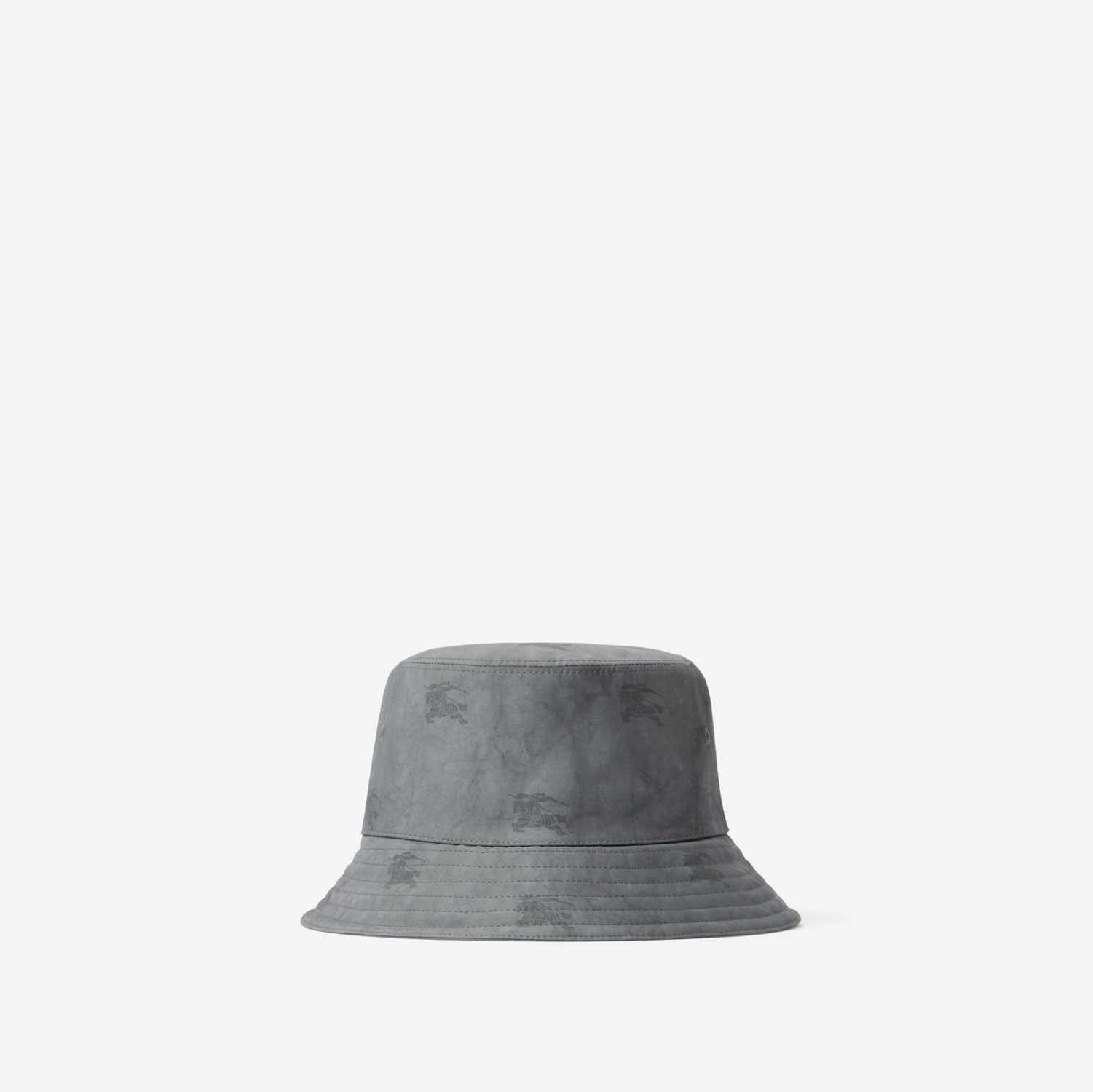 马术骑士徽标功能性棉质渔夫帽 (黑色) | Burberry® 博柏利官网