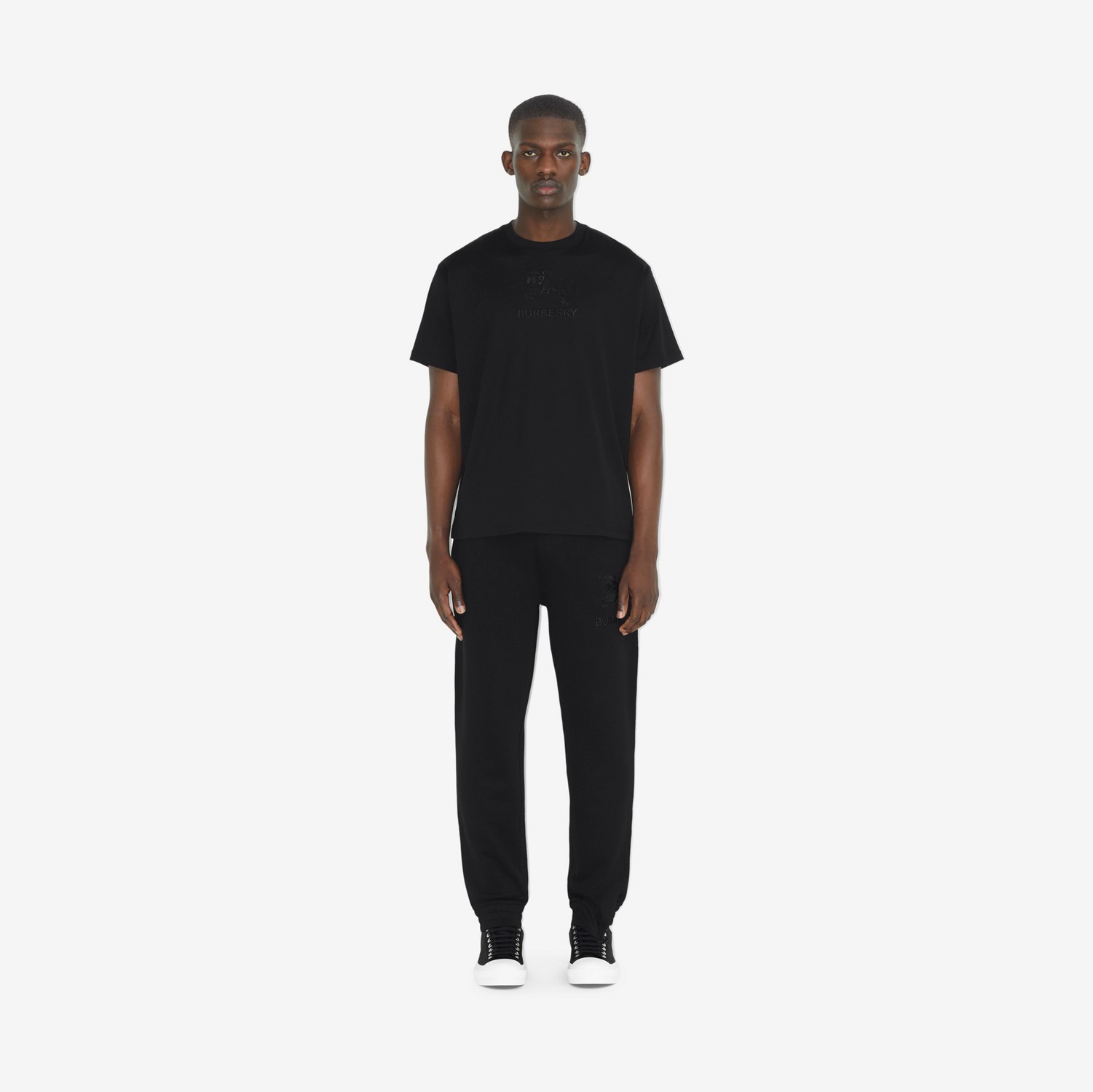 EKD 코튼 티셔츠 (블랙) - 남성 | Burberry®
