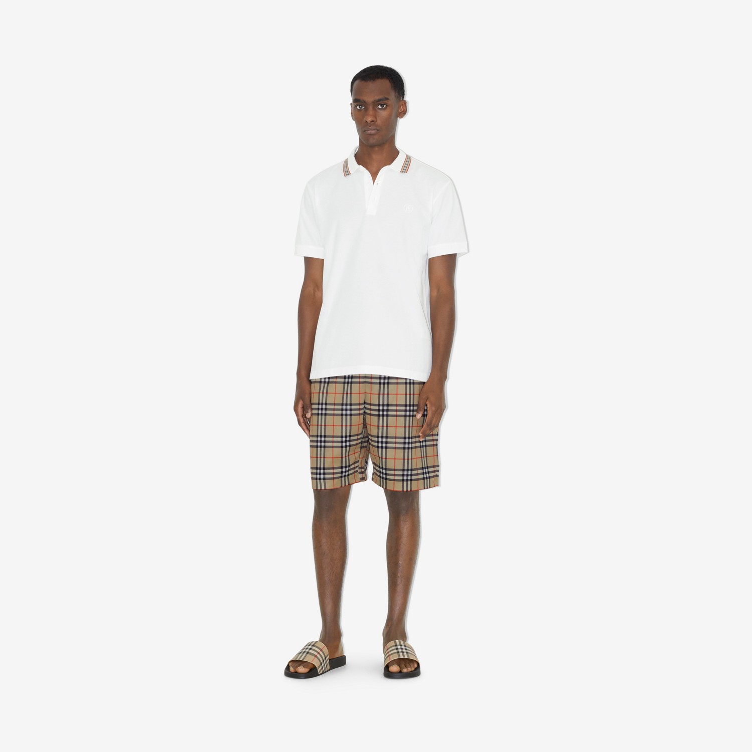 Check Slides in Archive beige - Men | Burberry® Official Check Slides in Archive beige - Men | Burberry® Official
