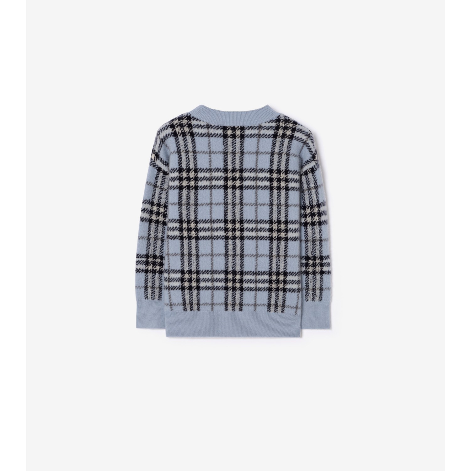 Check Wool Cashmere Sweater