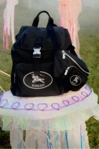 Men's Orkney Flap Backpack and belt bag for Burberry Festival Campaign