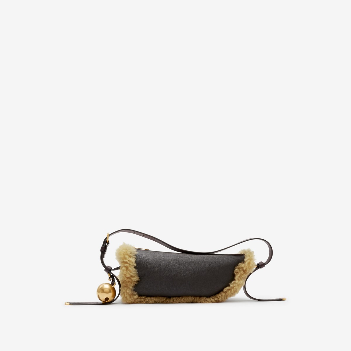 Burberry Small Shield Sling Bag In Moss