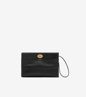 BURBERRY / ケース/レザー/SLV/レディース Cotswolds Pouch in Black - Women | Burberry® Official
