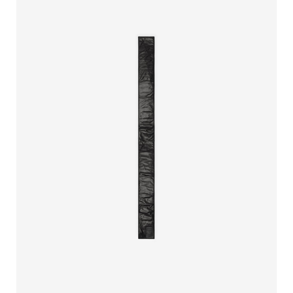  Check Narrow Reversible and Leather Scarf