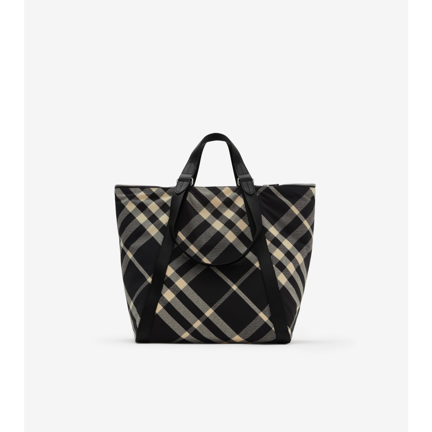 Burberry logo detail 2024 cotton blend tote