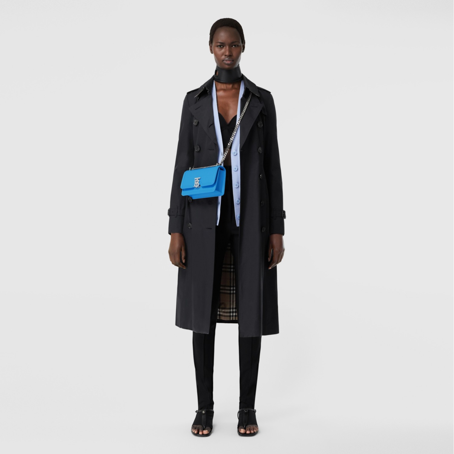 Celine mini belt bag on a person, Trench Coat Winter Outfit