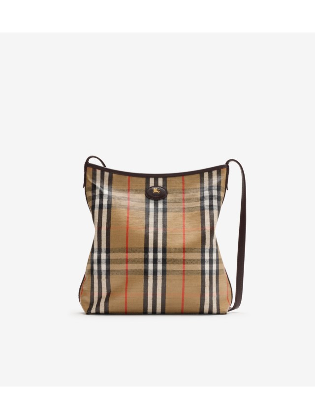 【期間限定値値引！】バーバリー ブラック ハンドバッグ ウィメンズ デザイナーバッグ | チェック&レザーバッグ